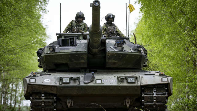 Sverige skickar stridsvagnar till Ukraina. Arkivbild.
