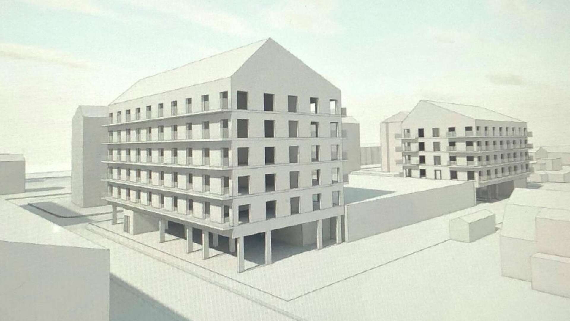 Randviken fastigheter ville bygga 96 nya lägenheter i två hus på var sin sida av Coop på Norrstrand, men stadsbyggnadsnämnden har sagt nej till förslaget.