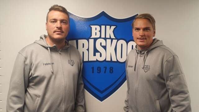 Marcus Kull, till vänster, tränar BIK:s J20-lag medan Markus Karlsson är tränare för J18-laget.