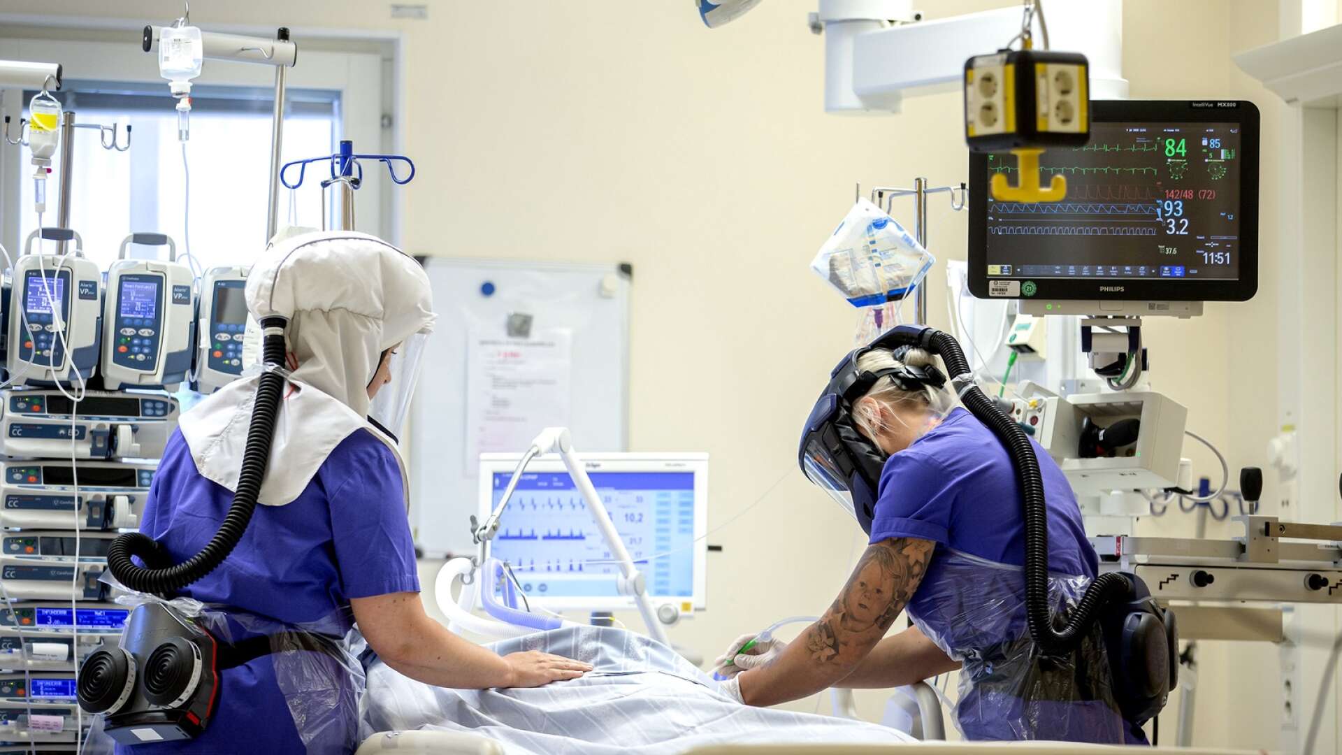 Fortfarande intensivvårdas sju covidpatienter i Värmland.