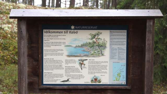 Kalvö är ett välbesökt naturreservat som ligger norr om Torsö.