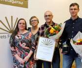 Familjeföretaget PK Data – Erika Olsson, Eva Olsson, Kennet Olsson och Peter Olsson – mottog utmärkelsen Årets företagare i Färgelanda kommun. 