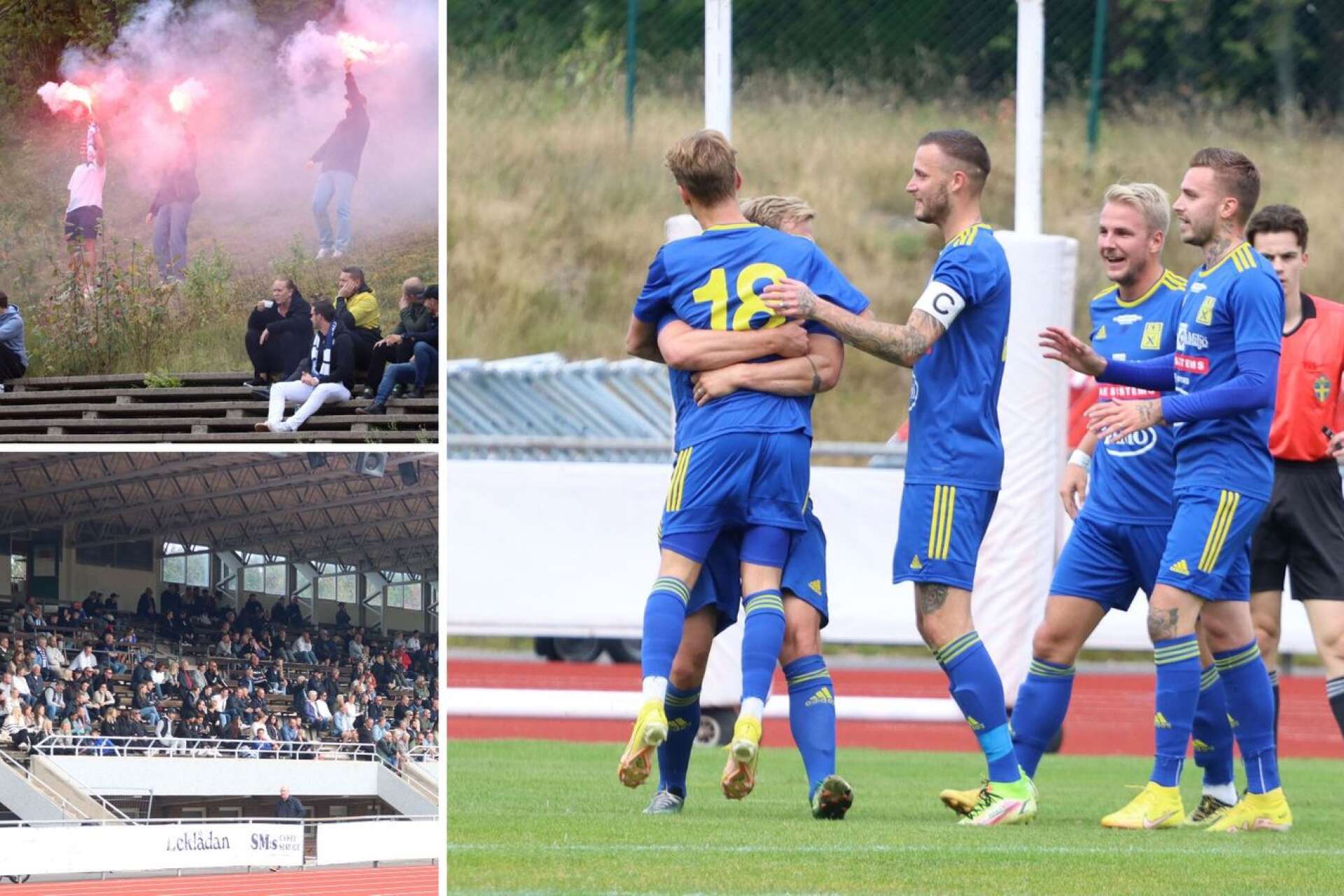 KB Karlskoga vann derbyt mot Karlskoga SK med 2–0 inför 1 340 åskådare på Nobelstadion. 
