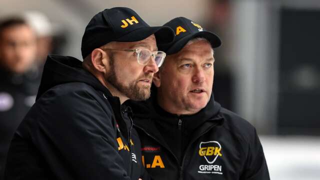 Gripens tränarduo Joakim Hedqvist och Martin Arvidsson.