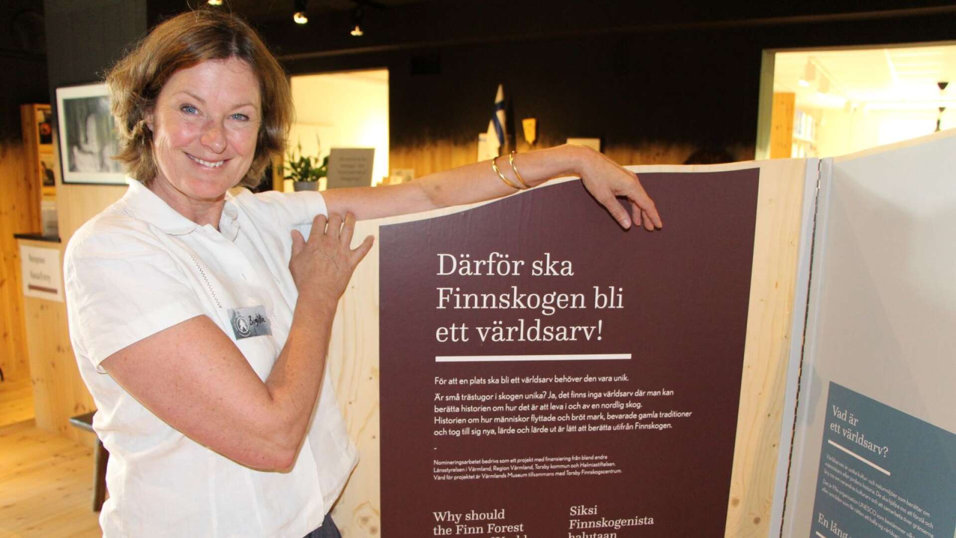 Birgitta Elfström är projektledare för arbetet med att Finnskogen ska bli ett världsarv.