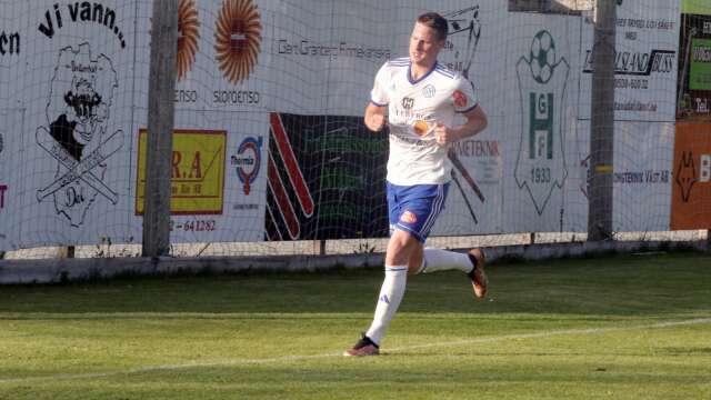 Albin Brobergs 19:e mål för säsongen avgjorde matchen mot IFK Åmål. Arkivbild. 