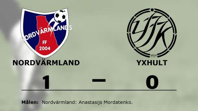 Nordvärmlands FF vann mot Yxhults IK