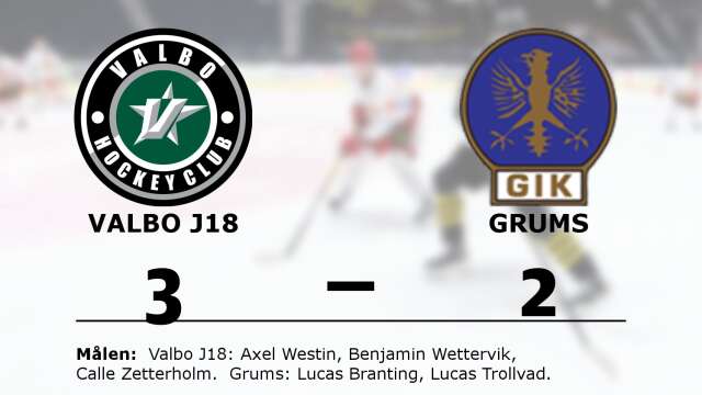 Valbo HC vann mot Grums IK Hockey