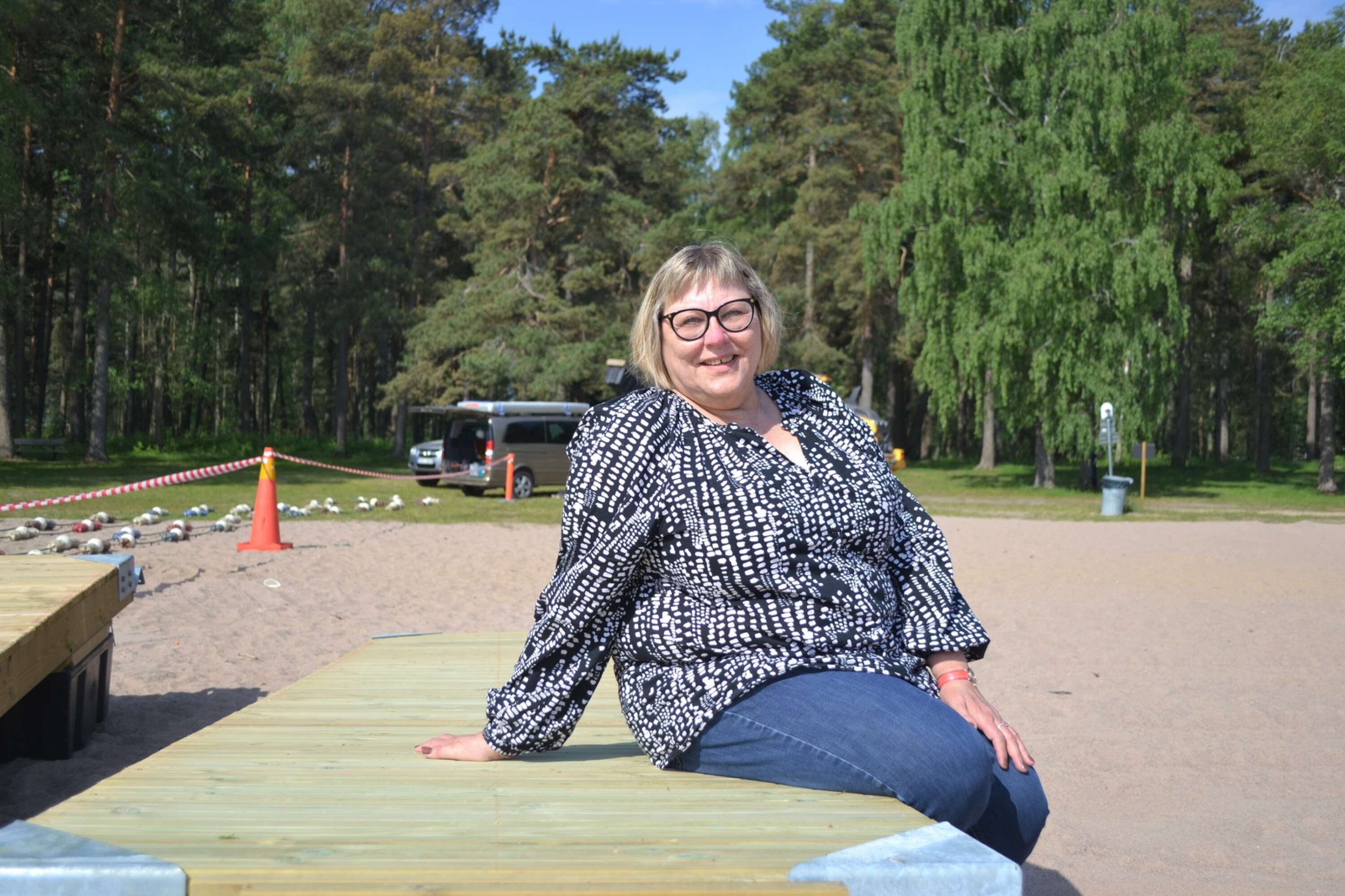 Marianne Fröding är ansvarig för bad och båt vid Kommunens teknik- och fastighetsförvaltning.