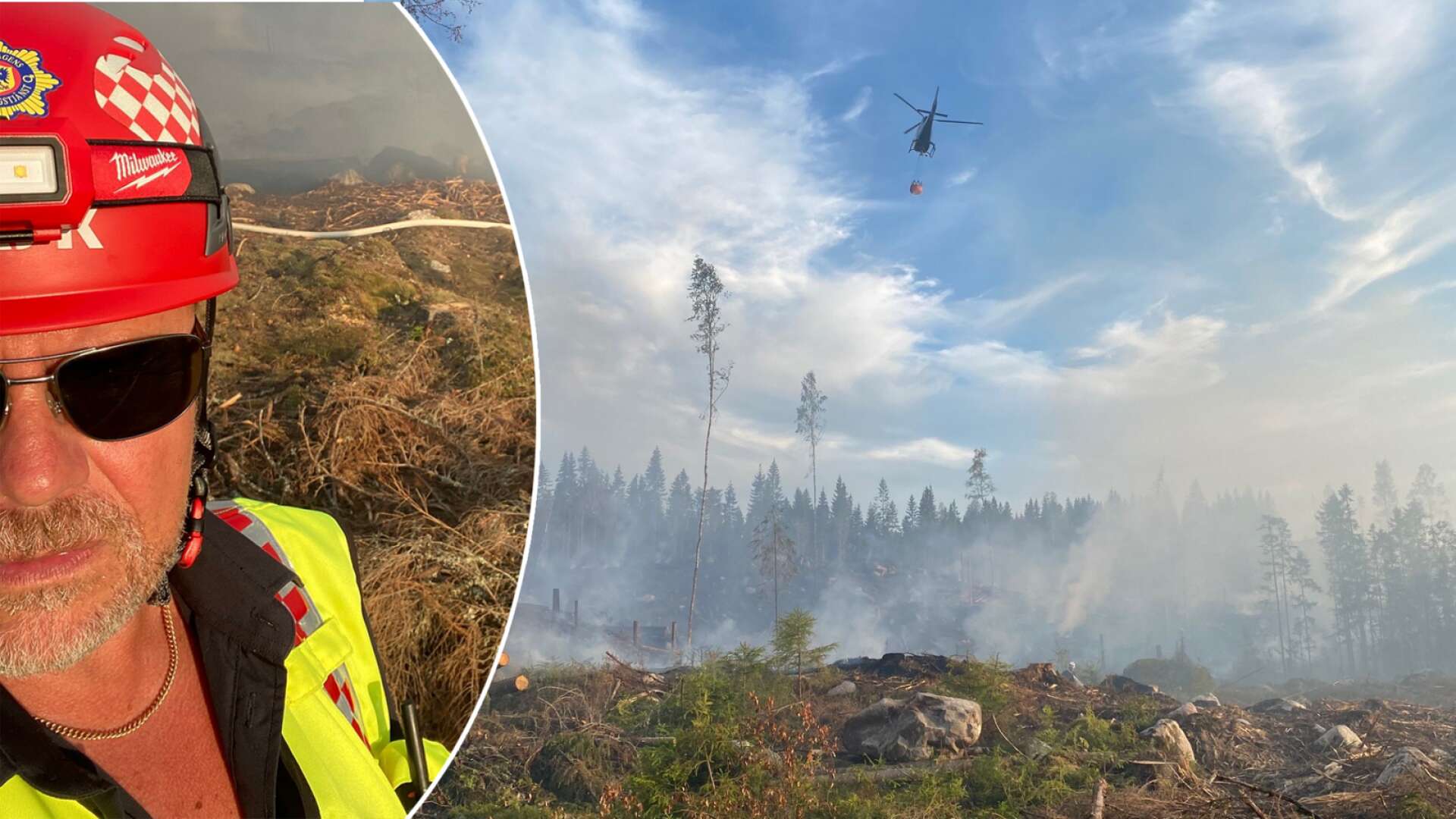 Gnistor från en skogsmaskin bakom årets enda större skogsbrand i länet