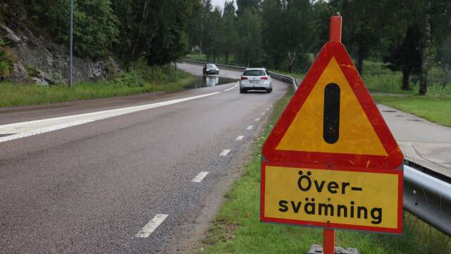 Arkivbild från översvämning i Bengtfors.