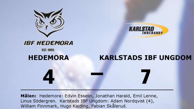 IBF Hedemora förlorade mot Karlstad IBF Ungdom