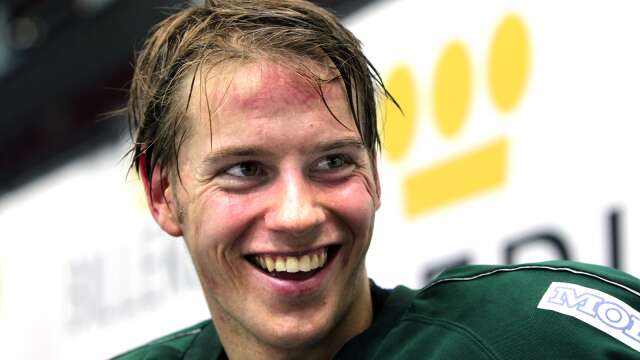 En ung Erik Thorell från när han kom upp i Färjestads A-lag.