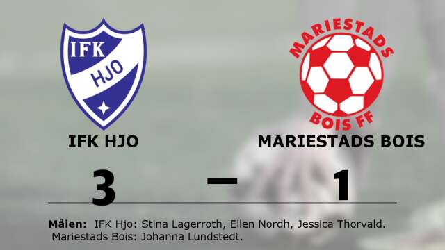 IFK Hjo vann mot Mariestads Bois FF