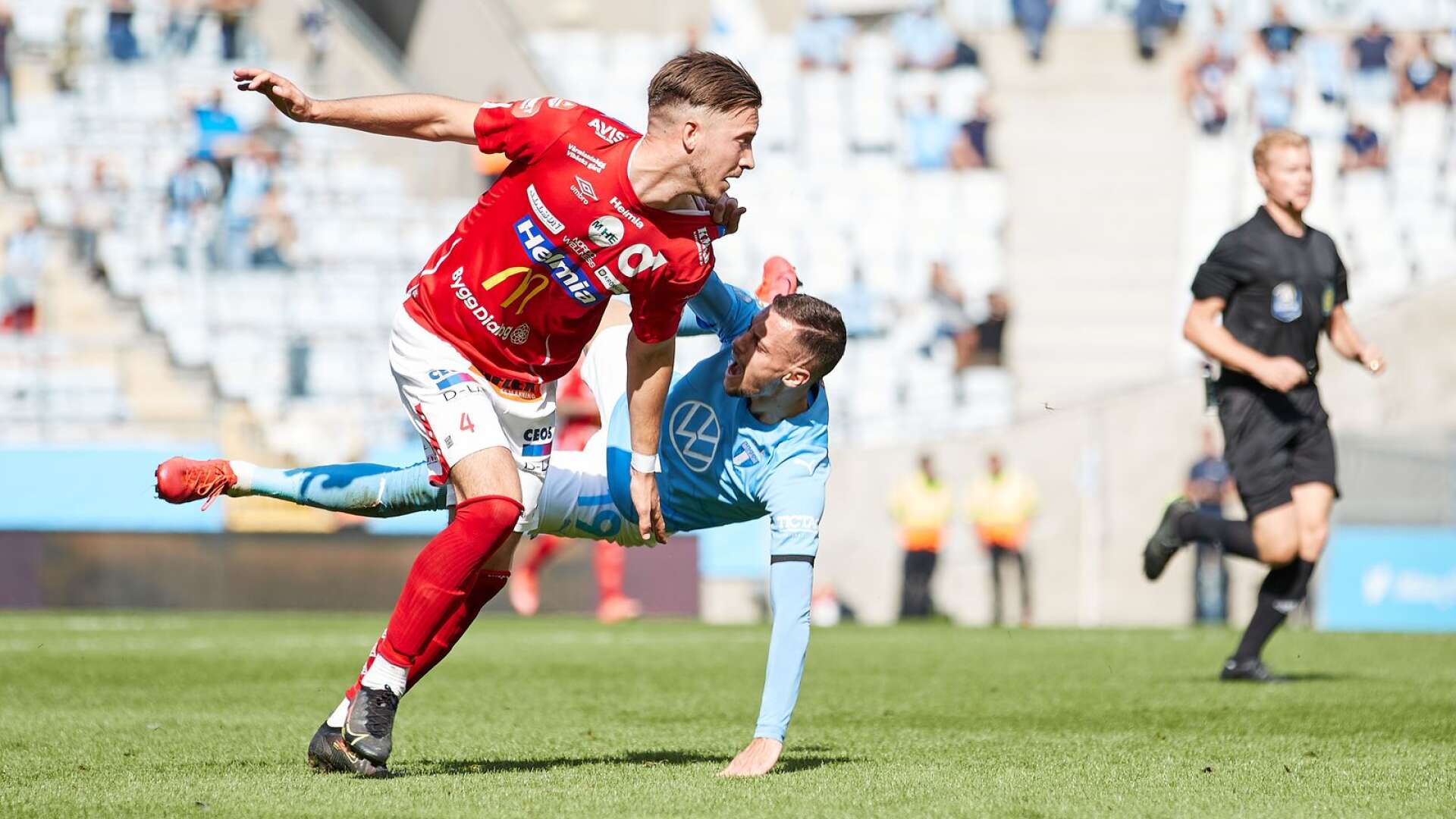 Daniel Janevski i matrchen mot Malmö FF.