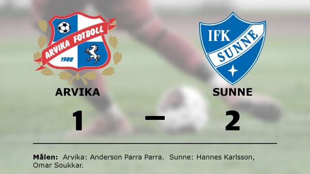 IK Arvika Fotboll förlorade mot IFK Sunne