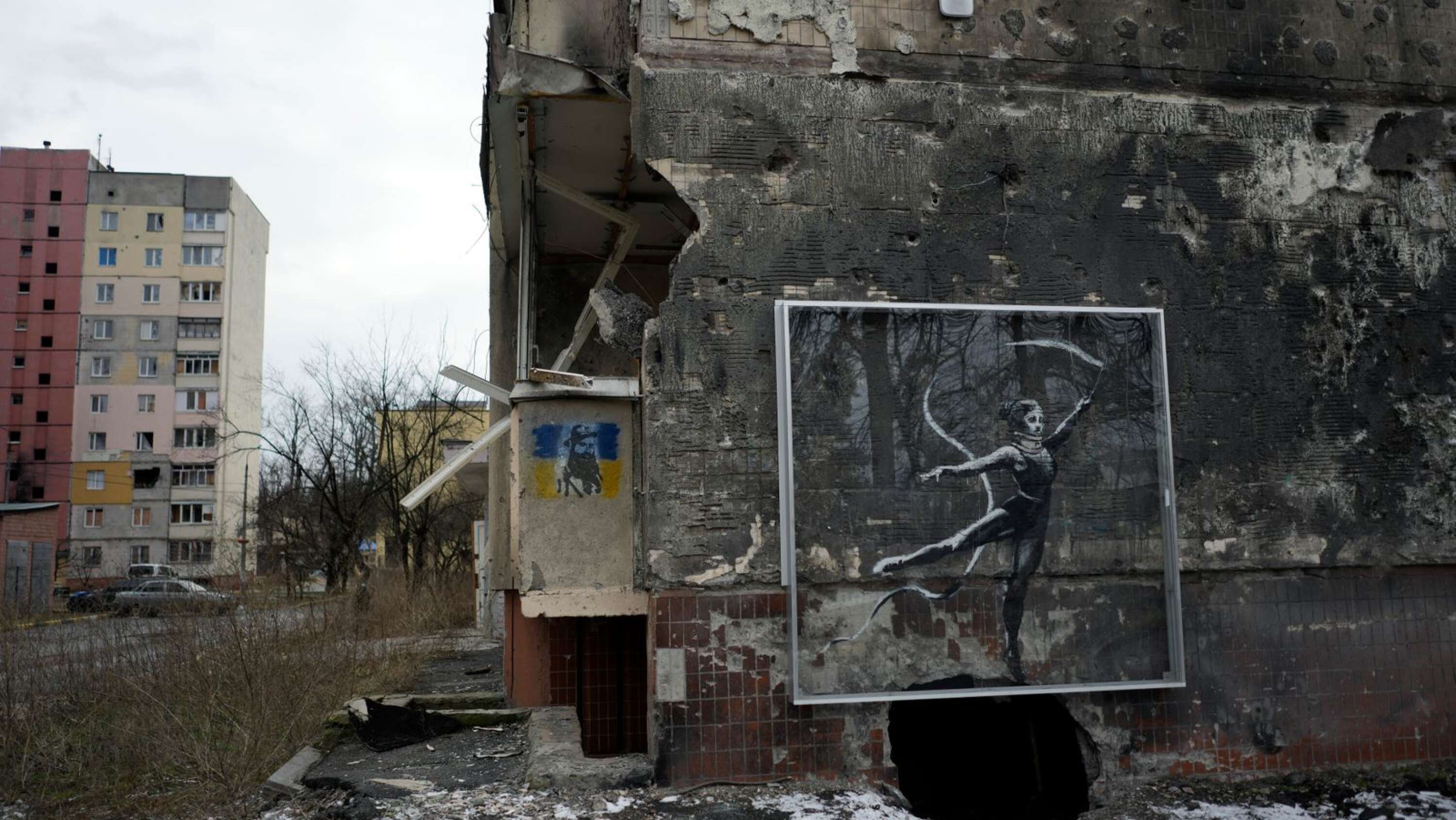 Banksy uppmärksammades nyligen efter att ha gjort konst i krigshärjade Irpin utanför Ukrainas huvudstad Kyiv.