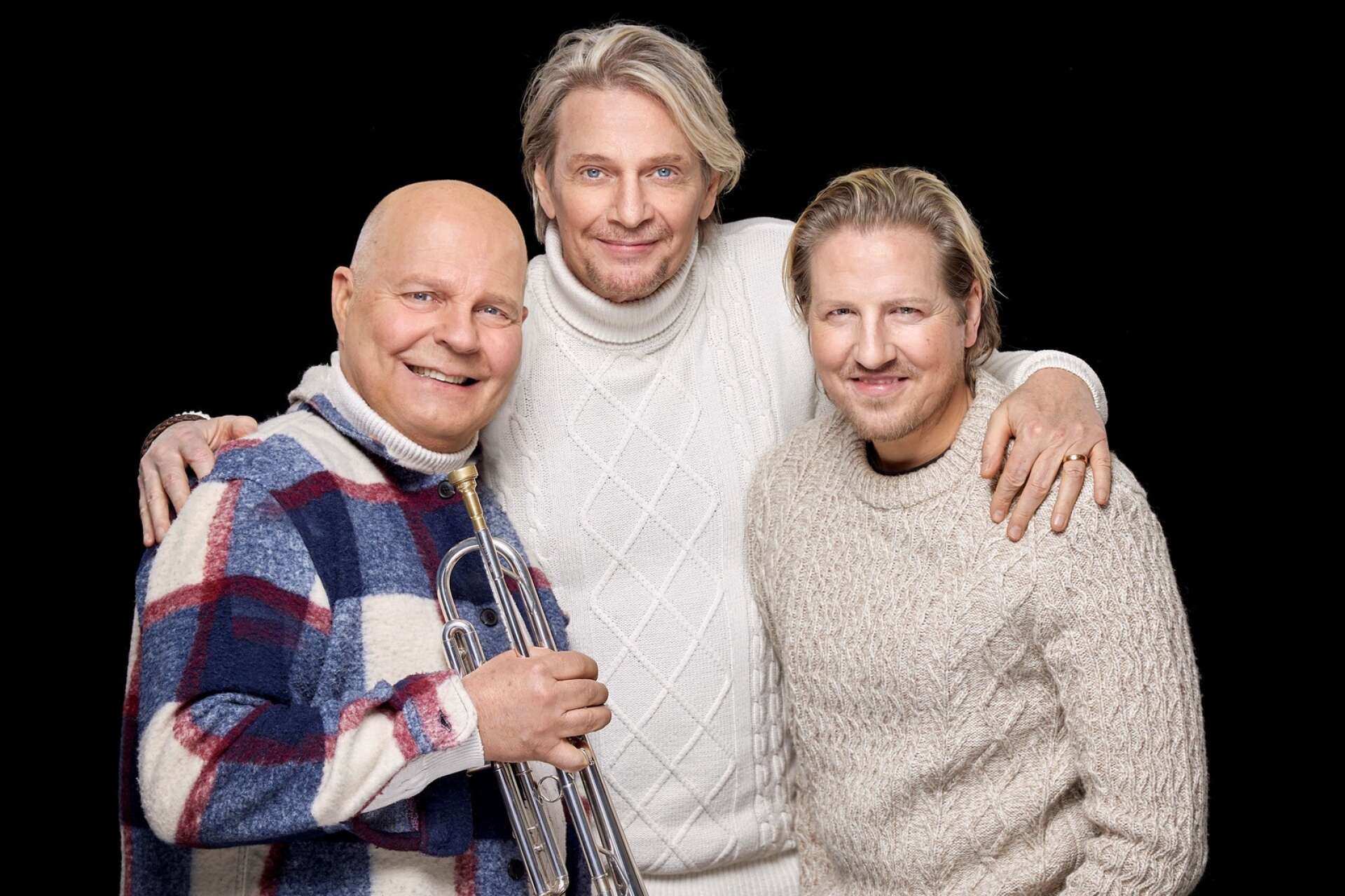 Magnus Johansson och Marcos Ubeda får i år sällskap av Tommy Nilsson i julkonserten ”I Juletid”.