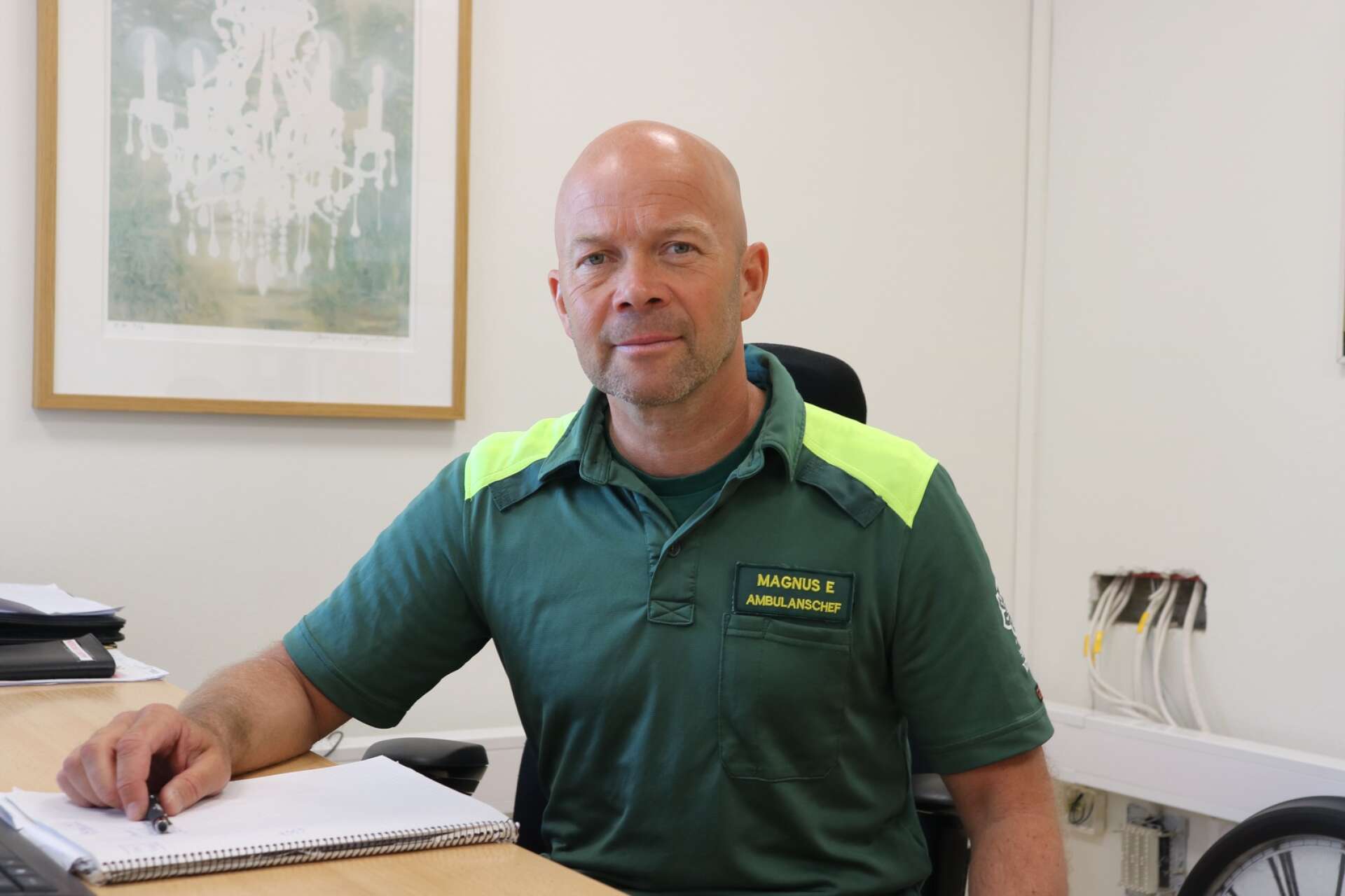 Första maj blev Magnus Ericsson ny ambulanschef i Kristinehamn. 