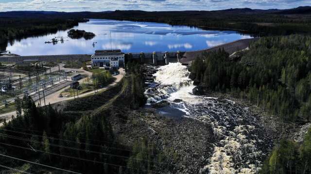 Vattenkraften är en del av energimixen. Bilden är från vattenkraftverket Laforsen utanför Kårböle.