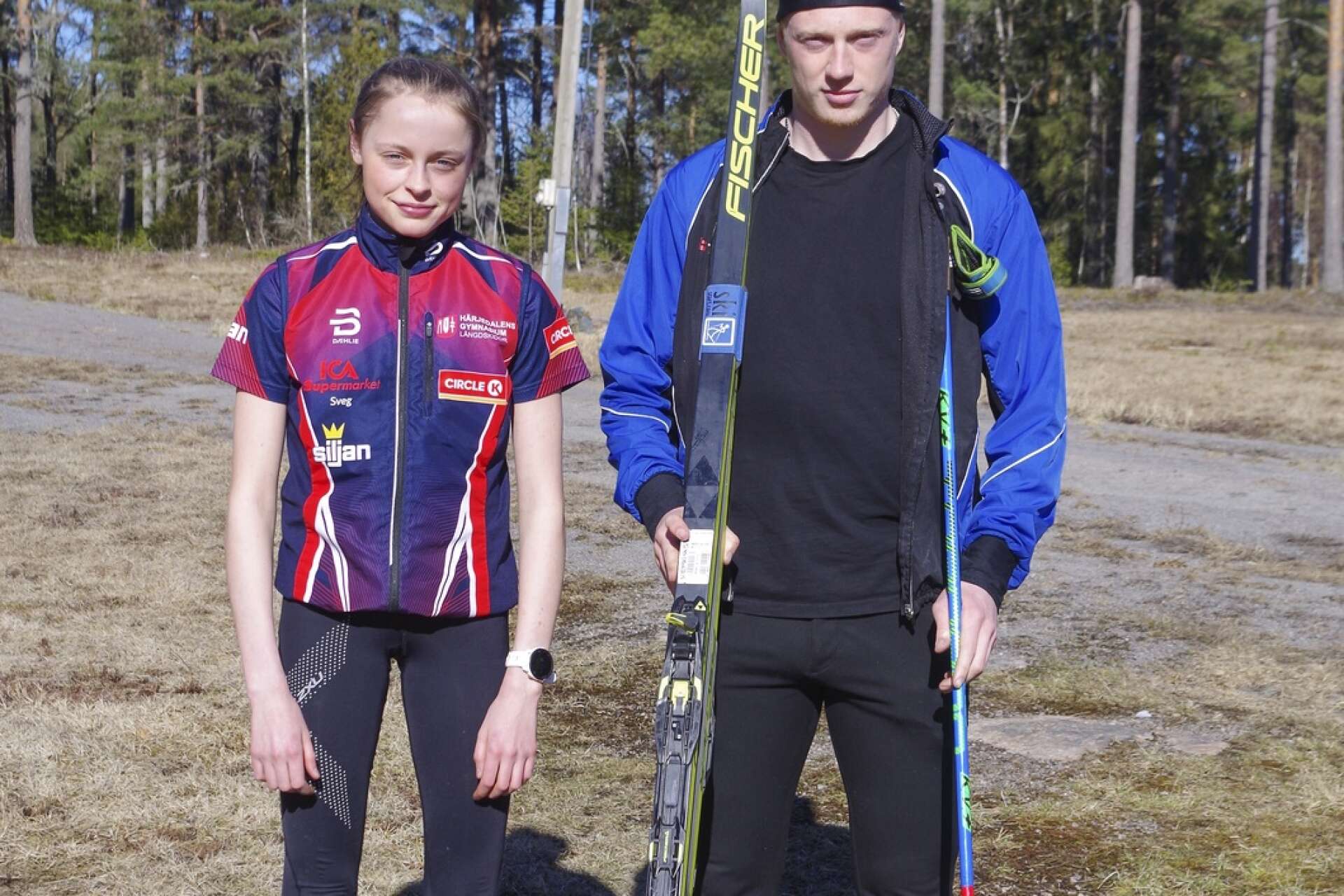 Skidåkartalanger från Gillberga SK, Meija Petersson och Albin Lundqvist