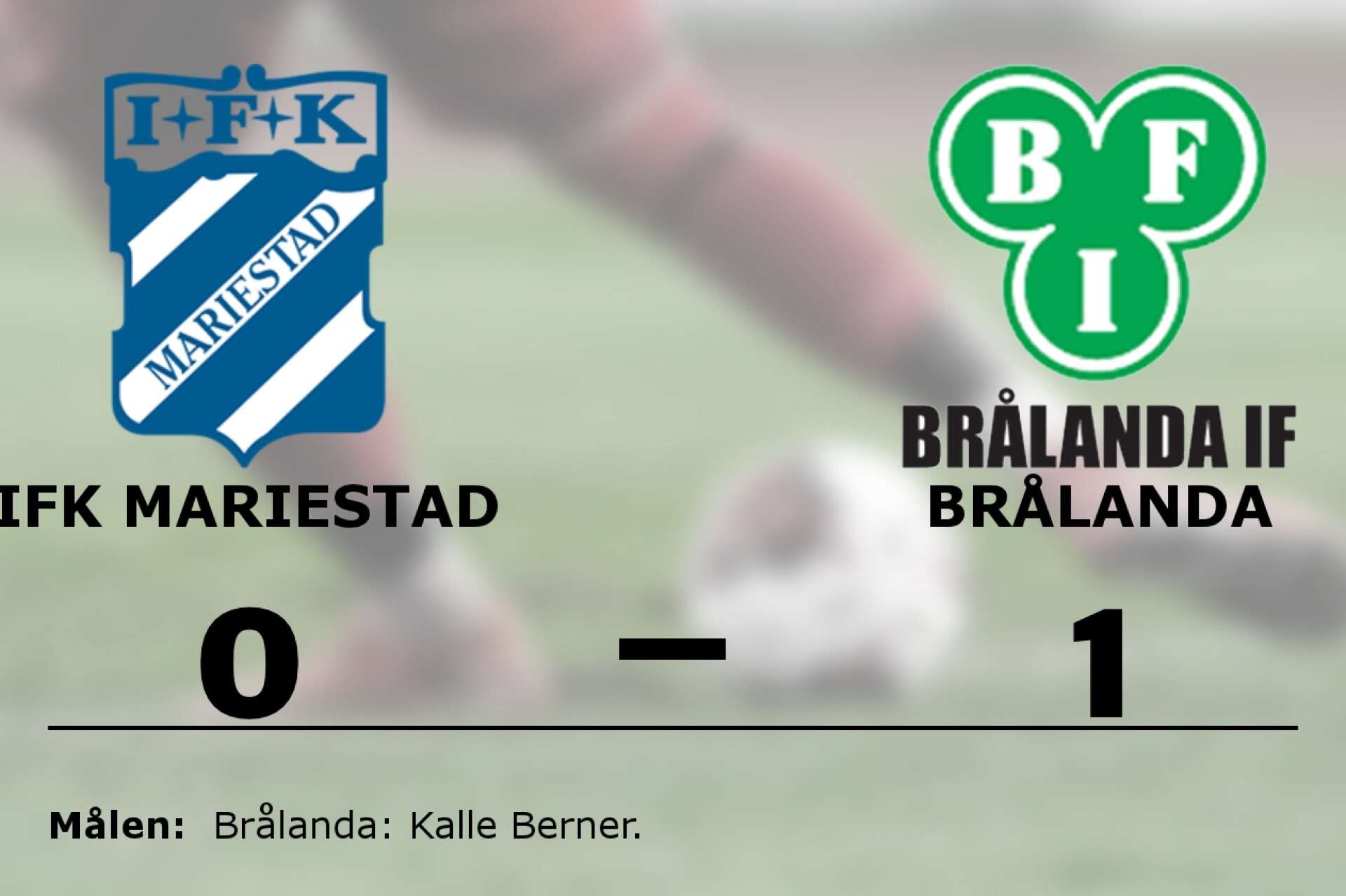 IFK Mariestad förlorade mot Brålanda IF
