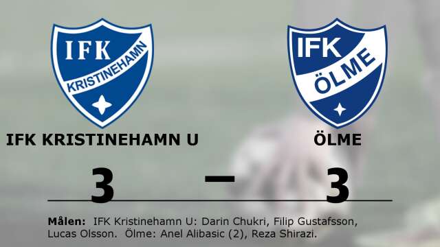 IFK Kristinehamn Fotboll spelade lika mot IFK Ölme