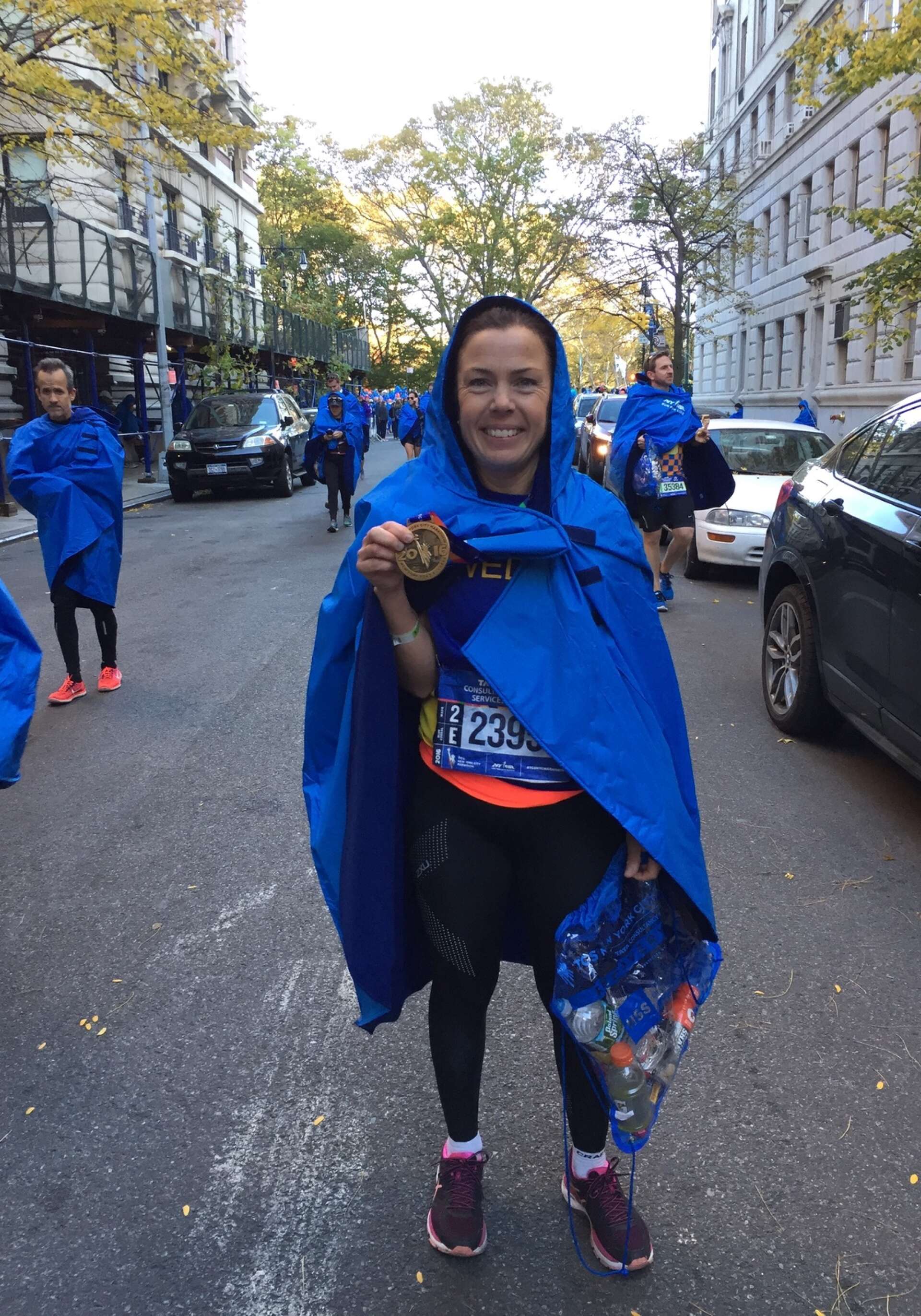 Birgitta Nilsson i New York Marathon 2016.