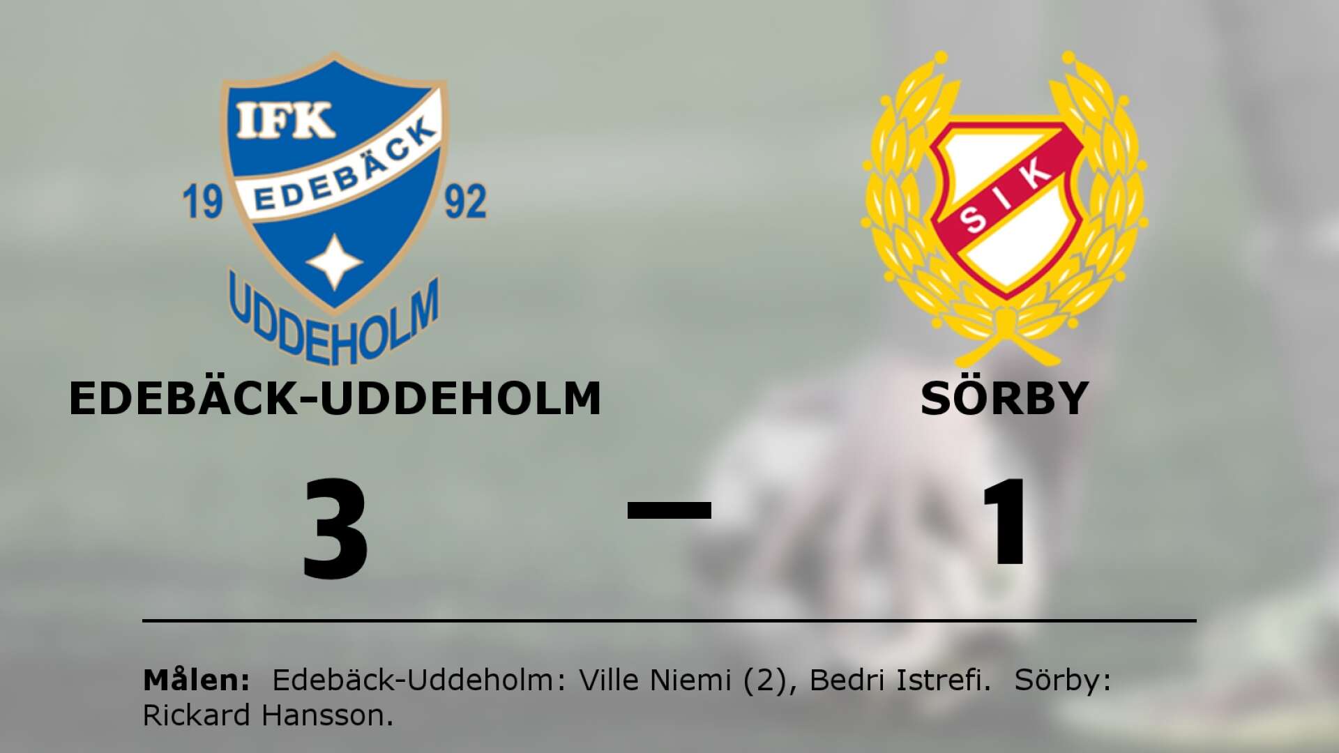Edebäck-Uddeholm vann mot Sörby