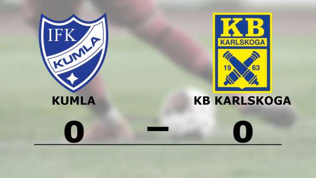 IFK Kumla spelade lika mot KB Karlskoga