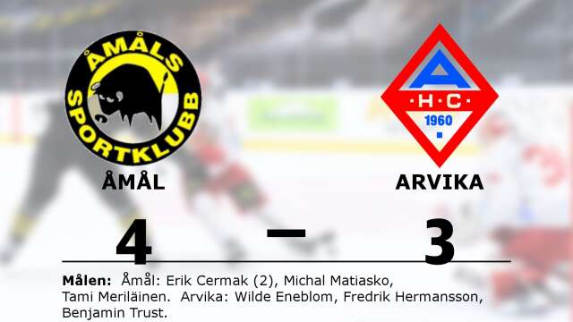 Åmåls SK vann mot Arvika HC