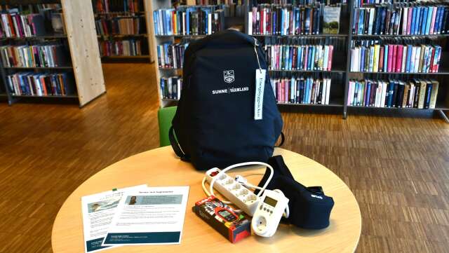 En energiryggsäck finns nu tillgänglig för utlån på Sunne bibliotek.