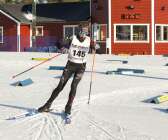 Oscar Gustavsson från Hällefors hade god fart under skidorna.