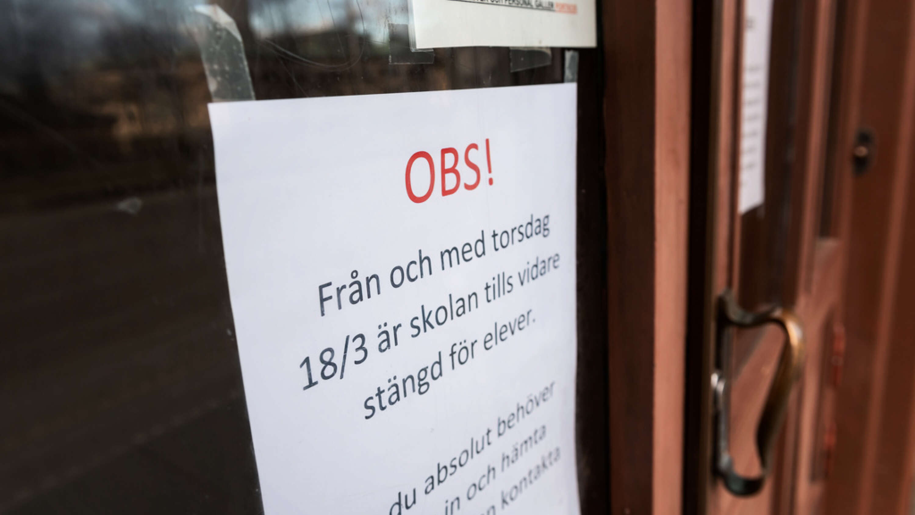 Landets gymnasieskolor har hållit stängt sedan den 18 mars. Tomma lokaler på gymnasieskolan Södra Latin i Stockholm. Arkivbild.