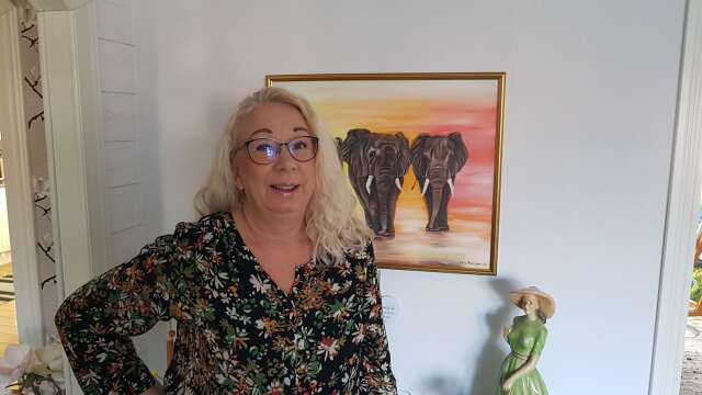 ”Djur och natur har stor betydelse för mig, både som motiv och som rekreation”, säger Lena Andersson.