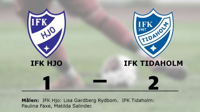 IFK Hjo förlorade mot IFK Tidaholm