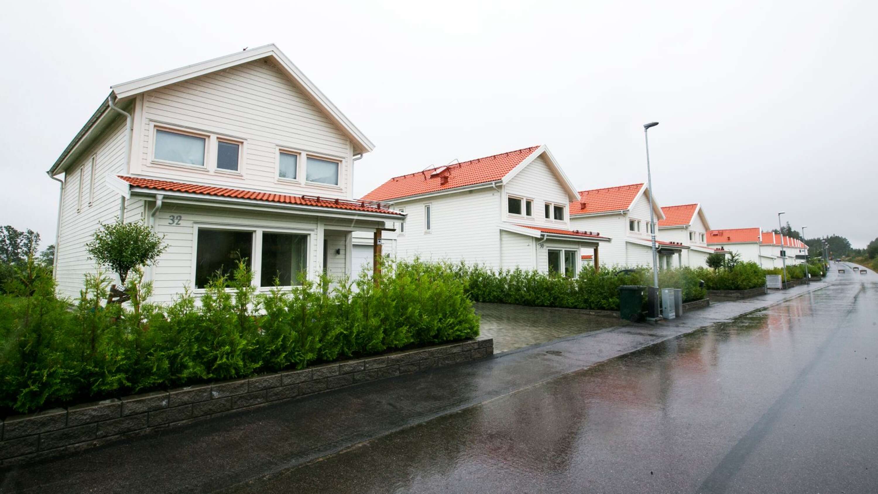 Nyare hus på området Kartberget i Karlstad.