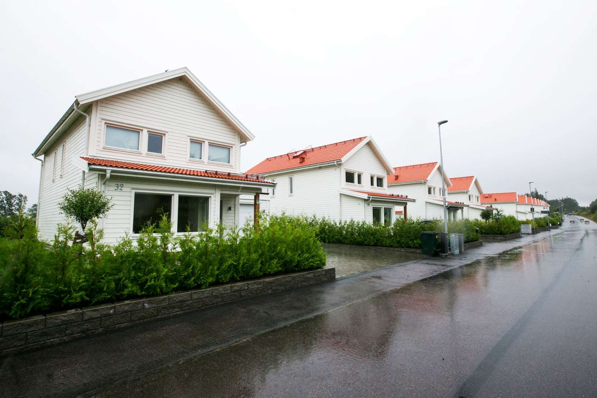 En bild från Kartberget där Kartbergsvägen ligger som är den 4:e dyraste gatan i Karlstad att bo på.