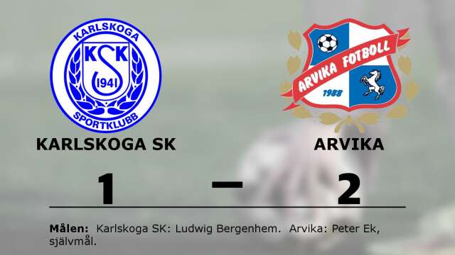 Karlskoga SK förlorade mot IK Arvika Fotboll