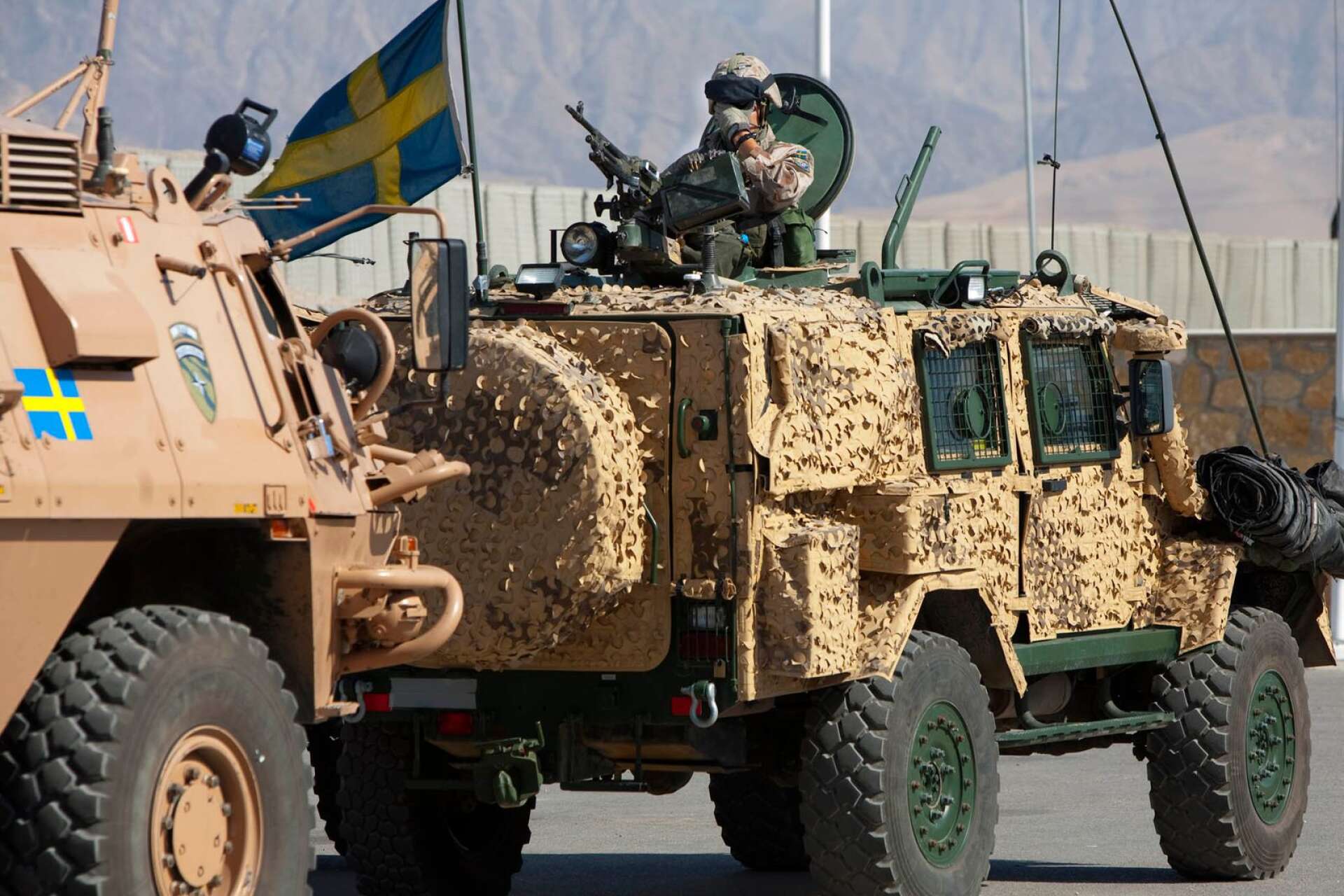 Svenskar på patrull i norra Afghanistan.