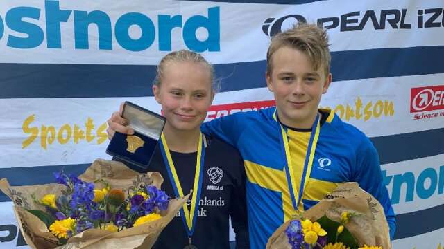 Syskonen Hilda Andersson och Ludvig Andersson kom tvåa respektive etta i juniorklassen i helgens Trial-SM som avgjordes i Arvika.