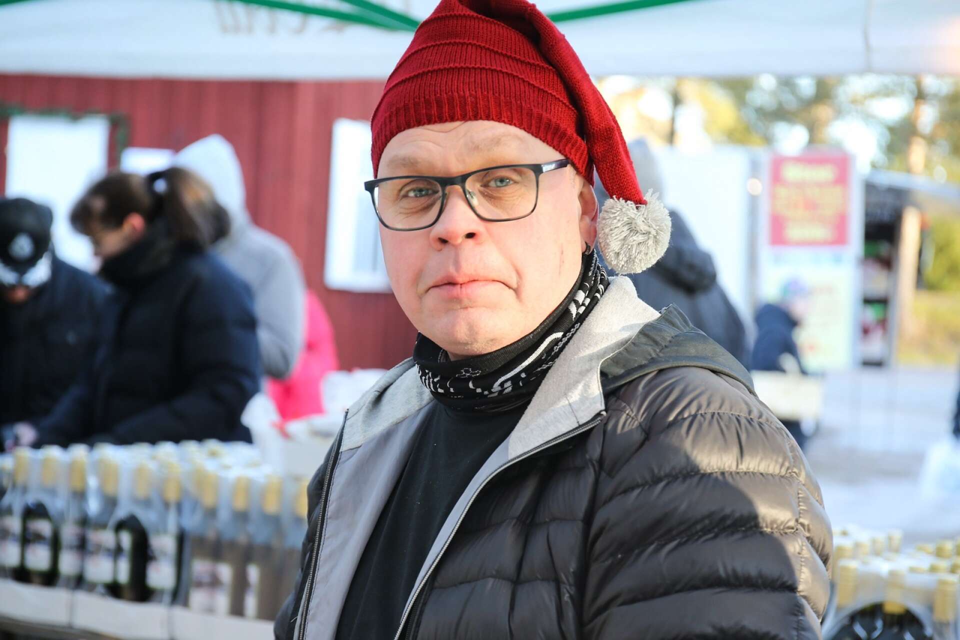 Niklas Österberg, en välkänd tomte från Smådal, men också en ledande kraft i hembygdsföreningen.