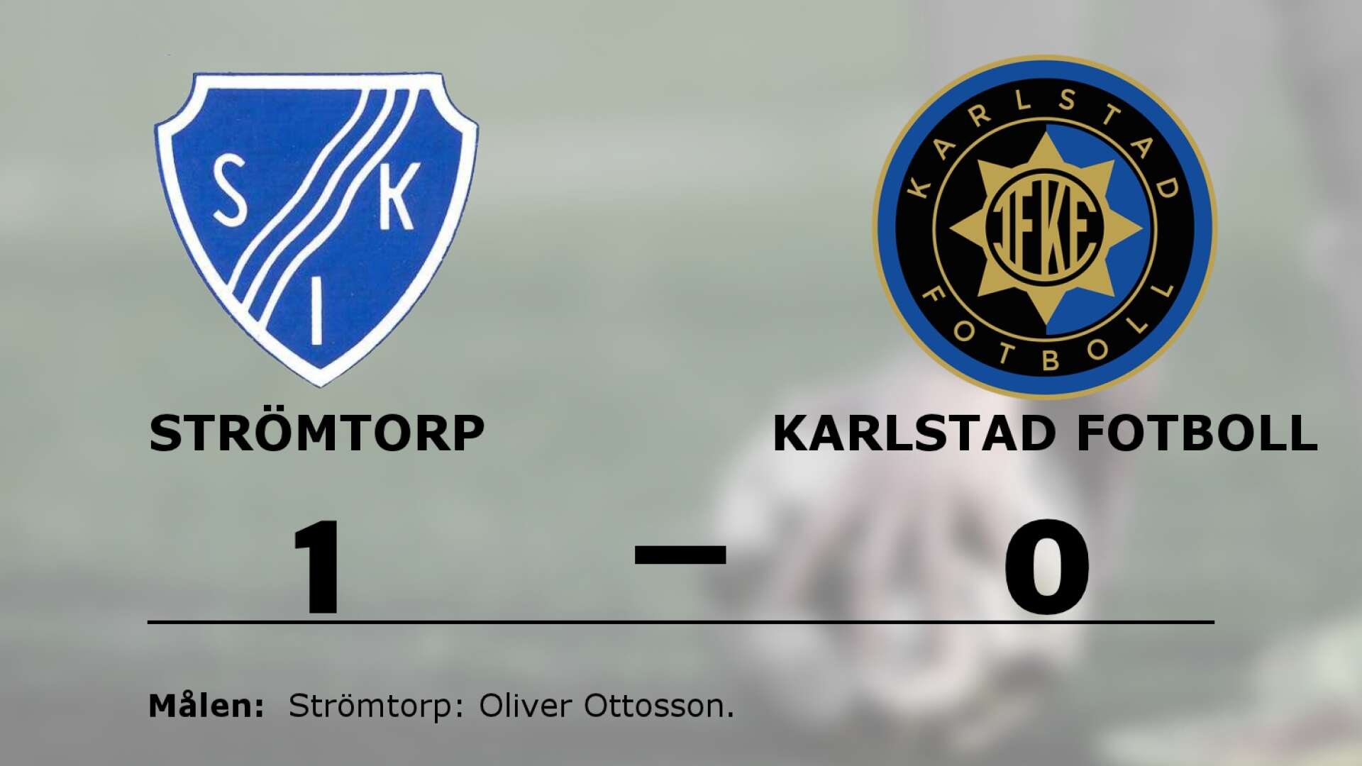 Strömtorps IK vann mot IF Karlstad Fotbollsutveckling