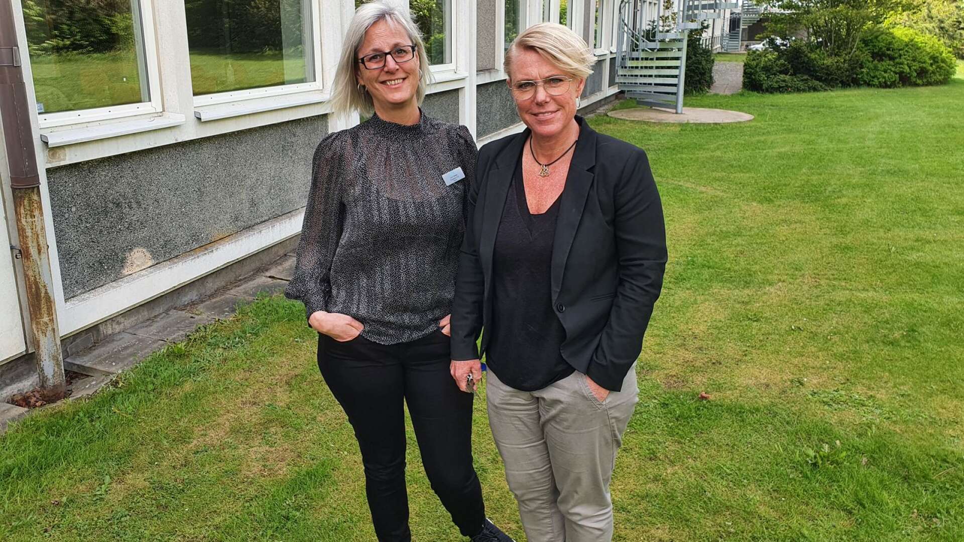 Elisabeth Hult och Anna Helgesson hoppas att de två sista skolveckorna ska vara problemfria och att läget återgår till det normala under höstterminen.