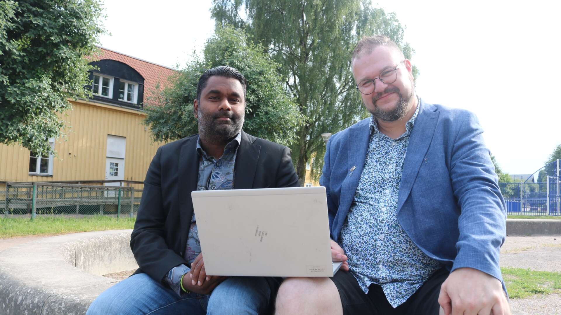 Daniel Andersson (M), kommunalråd och Peter Andreasson (S) oppositionsråd, om Essunga kommuns rambudget för 2024.