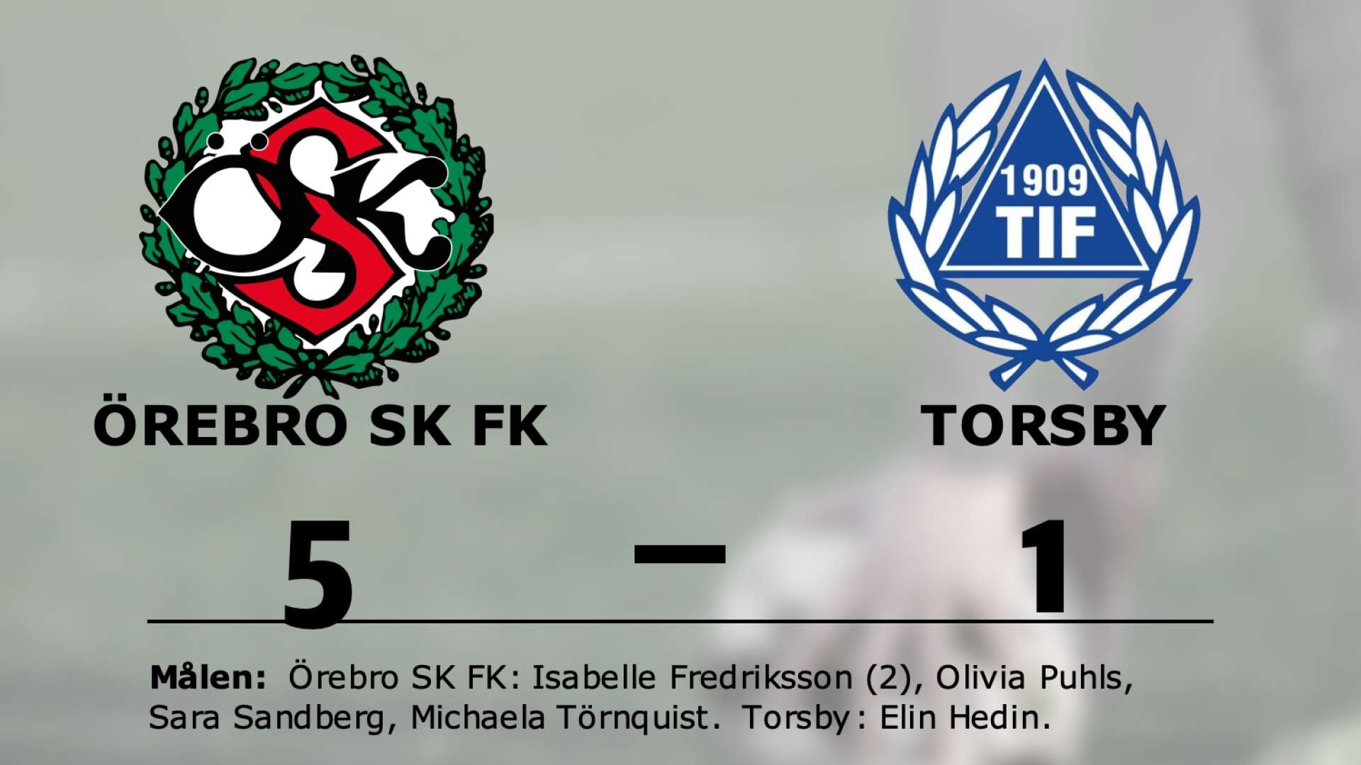 Örebro SK FK vann mot Torsby