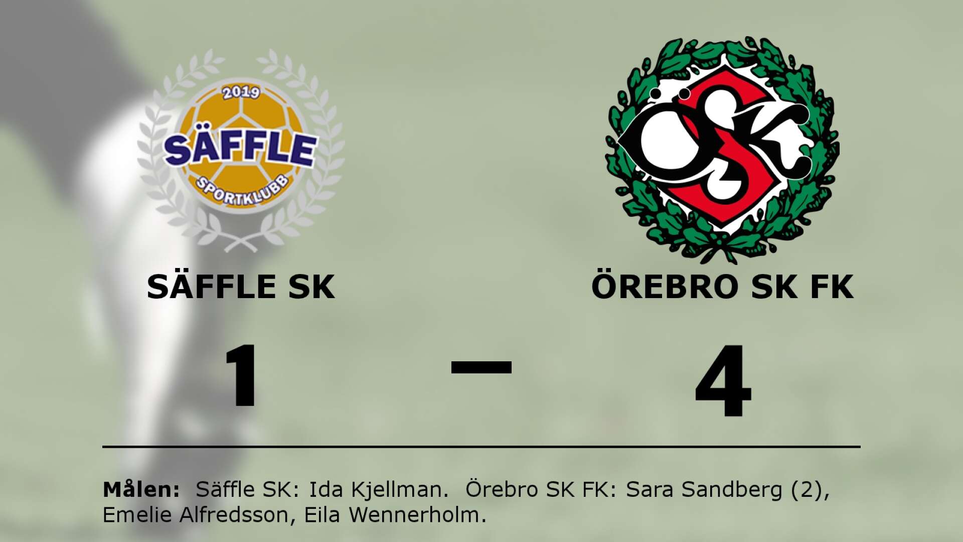 Säffle SK förlorade mot Örebro SK FK