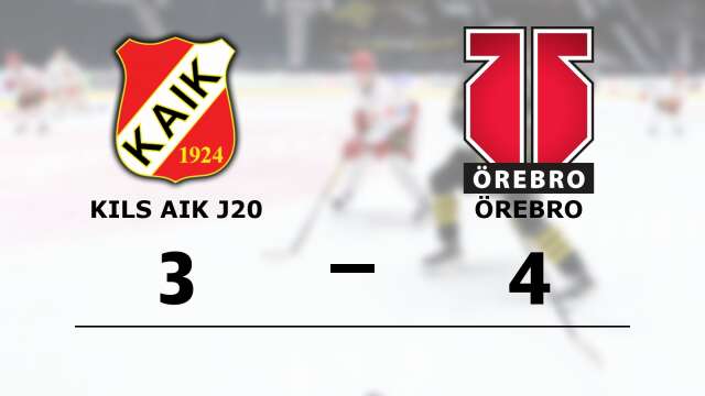 Kils AIK J20 förlorade mot Örebro Hockey