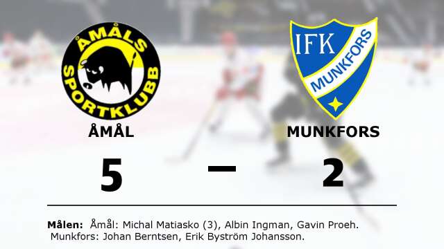 Åmåls SK vann mot IFK Munkfors