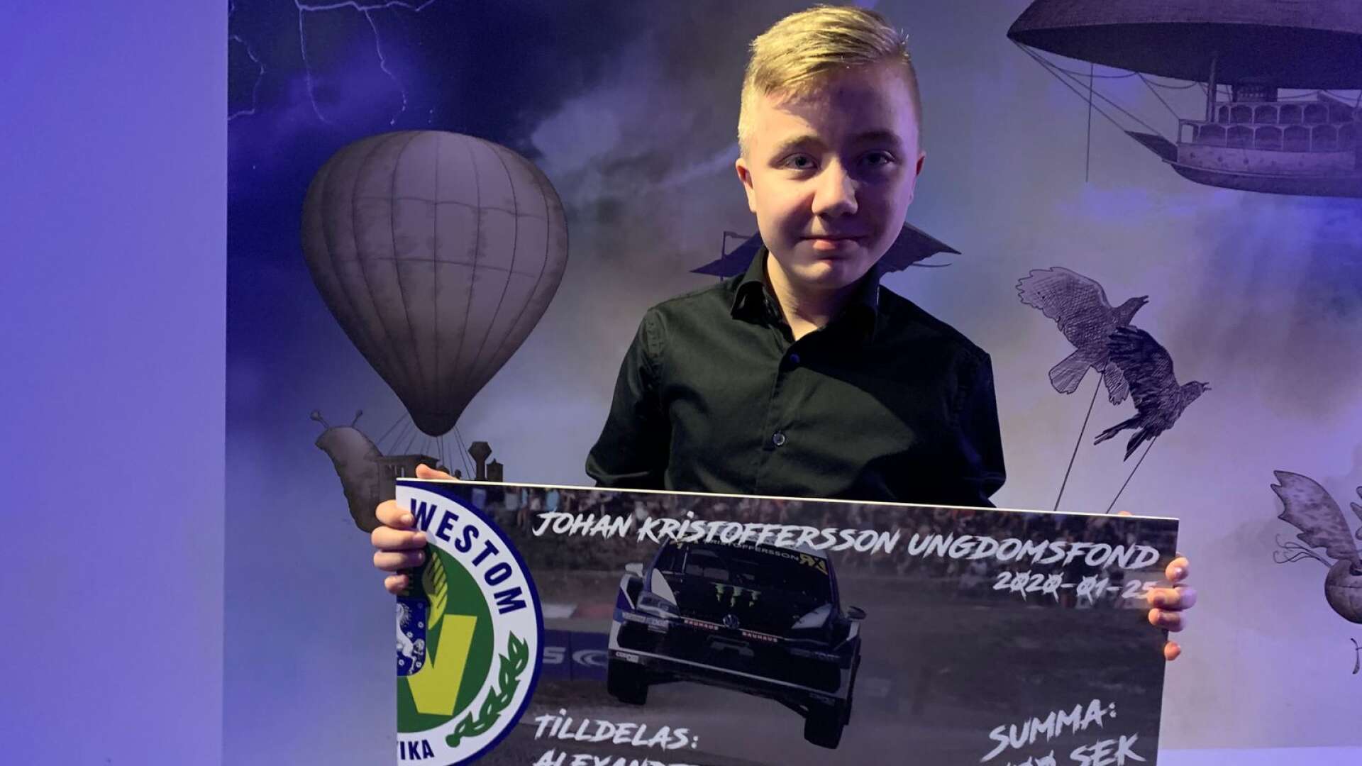 Alex Gustafsson från JC Raceteknik juniorteam prisades. 